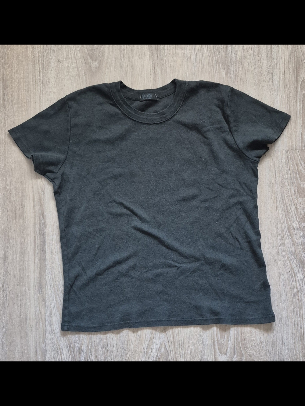 Brandy Melville Charcoal Gray Crewneck Tee